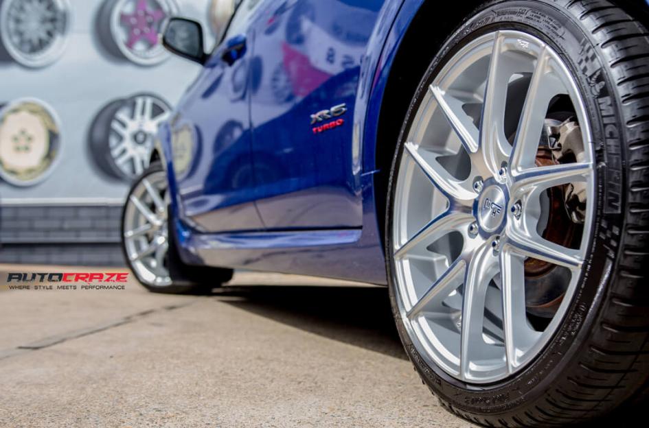 FORD FIESTA TARGA SILVER MACHINED FACE